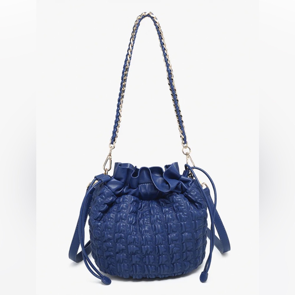 Jennu Vegan Leather Bag Blue Women's Purse NWT - Picture 2 of 8